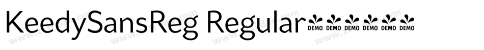 KeedySansReg Regular字体转换